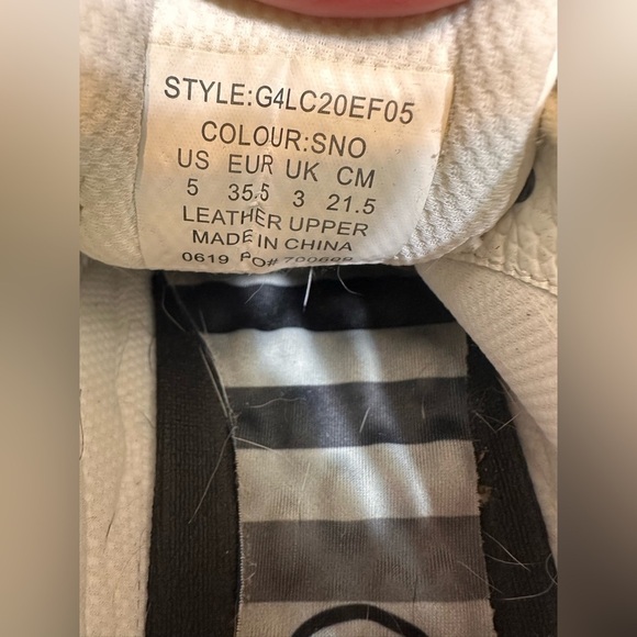 G/Fore Stud Cap Toe White Leather Ladies Golf Shoe - Picture 7 of 7